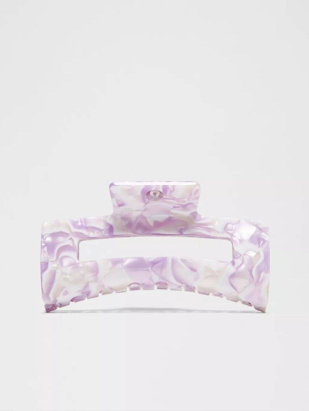 Lululemon Lilac Play Purple & White XL Claw Hair Clip Women's Accessories